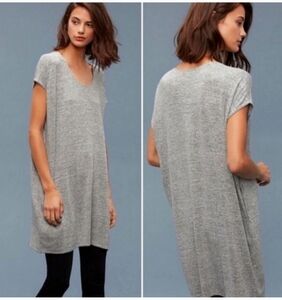 Wilfred Free dress Small Gray Lorelei Knit Tunic Top Long Line Vest